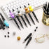 Crtiin 50 Pcs Plastic Beadable Pen Bead Pen Bulk Shaft Ink Ballpoint Pens DIY Pens for DIY Making Gift Office Supplies (Black)...
