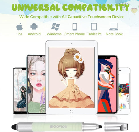 Stylus Pen for Kids Tablet, Easy Grip Stylus Pens Touch Screens Pencil for iphone iPad Air Pro Capacitive Stylus Stylist Pen for Chromebook Androi...