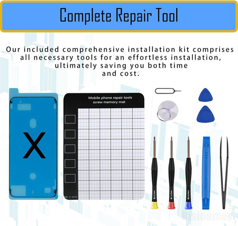 for iPhone X Bluetooth Wireless Antenna Flex Cable Replacement Part for iPhone 10 WLAN Bluetooth Signal Connection Antenna Part with Fix Tool Repa...