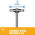 Dremel 428-02 Carbon Steel Brushes (2 Pack), 3/4" Diameter...