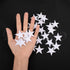 Framendino, 24 Pack White Star Iron on Sewing Appliques Patches Mini 5 Star Embroidered Fabric for Clothing DIY Decorations...