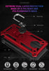 Military Grade Drop Impact for Motorola Moto G6 Case 360 Metal Rotating Ring Kickstand Holder Magnetic Car Mount Armor Heavy Duty Protection Shock...