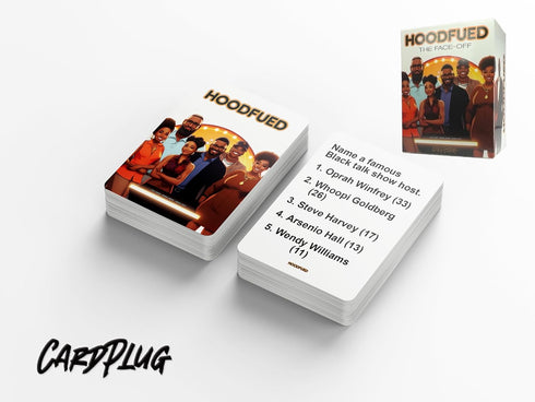HoodFued : The Ultimate Family Trivia Card Game - A Culture-Centric Game That Brings Friends and Family Together for Fun and Knowledge and More Fu...