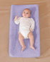 Solid Changing Table Pad Cover Cradle Sheet, Fits 32"/34''x16" Contoured Diaper Changing Pad, Ultra Soft Cozy Minky Dots Plush Changing Table Cove...
