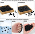 200Pcs 4mm Natural Matte Black Onyx Agate Beads Round Loose Gemstone Stone Beads for Jewerly Making with Crystal Stretch Cord...