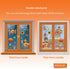 Spring Autumn Window Clings Fall Decor Thanksgiving Decorations Double-Sided Reusable Peel and Stick Removable for Glass Living Room Nursery Room ...