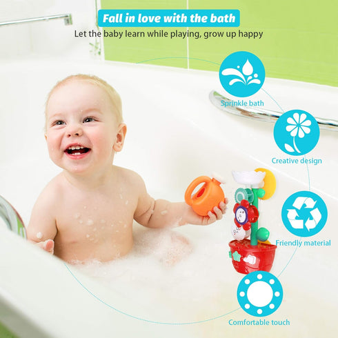 Baby Bath Toys for Kids 1-3 Toddler Suction Cup Spinning Bath tub Toys Sensory Toys for 1 2 3 4 Year Old Girls Boys Gifts Ideal with Color Box...