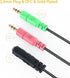 MillSO Headset Adapter (3.3 Feet) 3.5mm Audio Jack Y Cable Headphone Adapter 3.3 feet 1x 3.5mm Female to 2X 3.5mm Male Headset Adapter Compatible ...