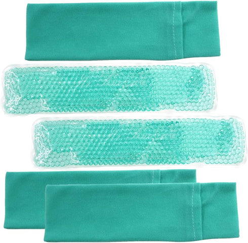 Perineal Cooling Pad, Postpartum Cold Packs Gel Bead Ice Pack Cold Therapy for Women After Pregnancy and Delivery, 2 Ice Pack and 3 Cover (Teal)...