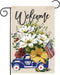 4th of July Summer Garden Flag, 12x18 Inch Patriotic Celebration Double-Sided Decorative Burlap Yard Flag for Memorial Day Independence Day Outsid...