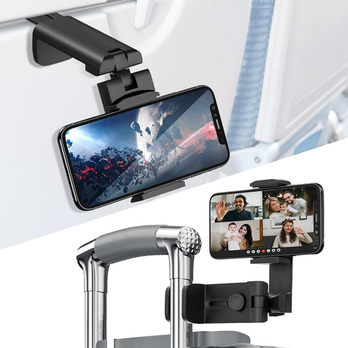 for Universal Airplane Travel Phone Holder: Travel Essentials Phone Mount for Desk with Multi-Directional 360 Degree Rotation,Travel Accessories M...