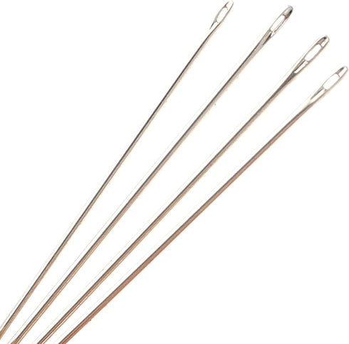 Sharps Beading Needles, Size 12, 12 needles per card, European Quality, Shorter Needle for Smaller Areas, All Purpose Sewing Needle, Use for Mendi...