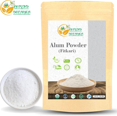 Alum Powder phitkari Granulated Potassium Alumbre Potassium Alum Fitkari Fatkari Alum Powder Cruelty Free Nothing Added 5.30 oz...