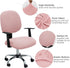 MIFXIN Computer Office Chair Cover Stretch Elastic Slipcover 2 Piece Stretchable Knitted Universal Computer Chair Seat Cover Furniture Protector f...
