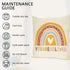 Boho Rainbow Home Decorative Throw Pillow Cover, You are So Loved Inspirational Quote Heart Cushion Case 18x18 for Girls Kids Bedroom Nursery Deco...