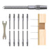 5 Pair Cable Railing Kit, Invisible Crimp Fitting Cable Railing Hardware, Right&Left Handed Thread Swage Lag Screws for Wood Post of 1/8" T316 Ste...