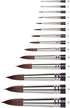Winsor & Newton Galeria Round Short Handle Brush, Size 3, Silver...