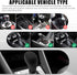 2 PCS Car Silicone Gear Shift Knob Cover, Flexible Anti-Slip Anti-Scratch Protector, Side Opening Design Shift Lever Decorative Accessories, Unive...