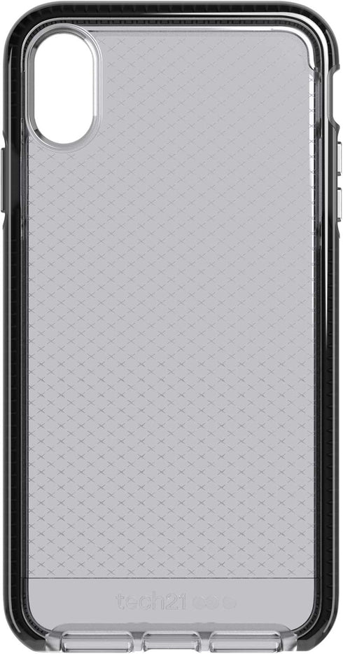 tech21 Protective Thin Evo Check Pattern Back Case Cover for Apple iPhone Xs Max, Smokey Black...