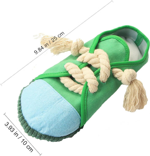 Dog Chew Toys,Creative Shoes Shape Squeaky Toy, Durable and Safe Dog Playing Toy Funny Shoes Sound Toy for Small and Medium Pets, Dog Toys to Keep...