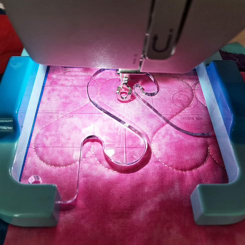 YICBOR Free Motion Quilting Rulers and Templates Series 5 with New Quilting Frame for Domestic Sewing Machine (TK(Q5-02))...