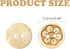 Pack of 50pcs 1/2 Inch Buttons for Sewing, Coconut Shell Flower Wooden Button Perfect for Men's Shirts, Scrap-Booking, Jewelry, Quilts, and DIY Cr...