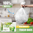 120 Count 1.2 Gallon Mini Trash Bags - Excat Thick Clear Garbage Bags for Bathroom, Strong Plastic Wastebaket Can Liners for Car Home Office...