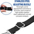 4 PCS Marine Grade Double Snap Hook Strap and Pad Eye Straps, Adjustable Heavy Duty Bimini Top Straps, 28"~60" Boat Awning Hardware Accessories, S...