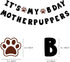 It's My Bday Motherpuppers, Funny Dog Birthday Banner, Paw Party Bunting Sign, Puppy Dog Pennant Decor...