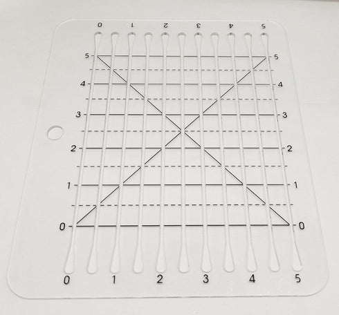 HONEYSEW Charming Shape Cut Ruler for Quilting (5"X5")...