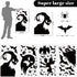 Large Halloween Window Clings Stickers, Halloween Window Decorations Halloween Window Silhouette for Windows Glass Walls...