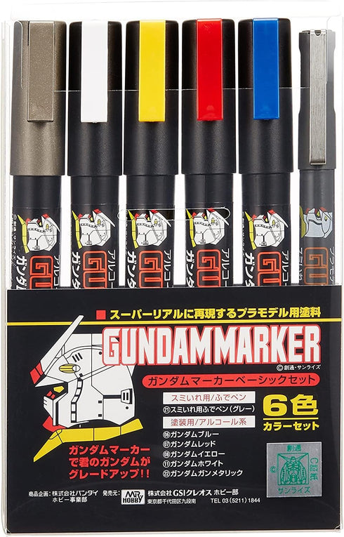 Mr. Hobby Marker Basic 6-Color Set...