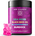 Organic Sea Moss Gummies with Black Seed Oil, Bladderwrack & Burdock Root | Irish Sea Moss Supplement 1000mg | 4 in 1 Advanced Formula 4X Stronger...