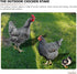 HOMSFOU 1 Set Chicken Yard Art Acrylic Decorative Garden Stakes Acrylic Hen Sculpture Animal Lawn Ornament for Patio Lawns Backyard Garden Decor...