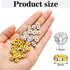 Hicarer 800 Pieces Round Rondelle Spacer Beads Crystal Rhinestone Loose Charm Beads for Jewelry Making(8 mm,Gold, Silver)...
