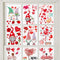 149Pcs Valentine's Day Window Clings Decorations Heart Decal Party Ornaments Supplies 9 Sheets Removable Vinyl Window Sticker Decals for Home, Val...