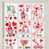 149Pcs Valentine's Day Window Clings Decorations Heart Decal Party Ornaments Supplies 9 Sheets Removable Vinyl Window Sticker Decals for Home, Val...