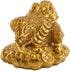 Hilitand Money Frog Toad Decoration,Chinese Feng Shui Wealth Lucky Money Frog Statue Home Office Decoration Good Lucky Gift(S-6X6X5cm)...