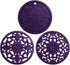 Smithcraft Silicone Trivets for Hot Pots and Pans, Non Stick Hot Pad Pot Holders for Kitchen, Multi-use Heat Resistant Mat for Table and Counterto...