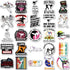 Taekwondo Stickers, 50Pcs Martial Arts Taekwondo Black Belt Self-Protection Stickers Decals for Laptop Water Bottle Cup Luggage Guitar Skateboard ...