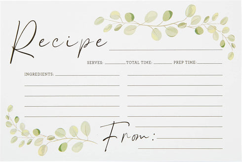 C.R. Gibson Q16-24814 Wedding Shower Recipe Cards and Invite Enclosure Cards, 40pcs, White...