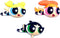 Monogram Powerpuff Girls 3 Piece Magnet Set –Bubbles, Blossom and Buttercup 3D Foam Magnet - Magnet for Refrigerators, Office and Lockers......