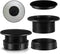 Sadnyy Parasol Umbrella Hole Ring Plug and Cap Set Outdoors Deck Table Hole Cover Insert Thicker Umbrella Plug for Patio Table Yard, Black...
