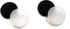 Button Covers Prevent Shirt Holes (4-Pack, Black & Clear)...