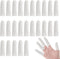 100PCS Finger Cot White Breathable Cotton Finger Condoms Elastic Fingertip Gloves Thumb Bandages Tubular Gauze, Finger Protectors for Finger Tips,...