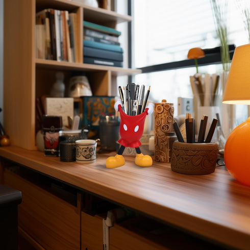 Cute Pen Pencil Holder for Desk, Kids Small Desk Desktop Marker Pen Pencil Organizer and Storage for Desk-Pen Pencil Cup...