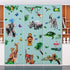 Amaonm Creative Giant Removable Cartoon Zoo Wild Jungle Animals 3D DIY Lion Giraffe Elephant Tree Wall Decals Nursery Decor for Kids Bedroom Livin...