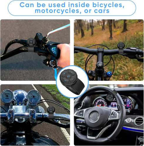 Bluetooth Helmet Earphone Remote - Controls Music, Voice Assistants, Calls, and More - Long Battery Life - Waterproof - Compatible with Android an...