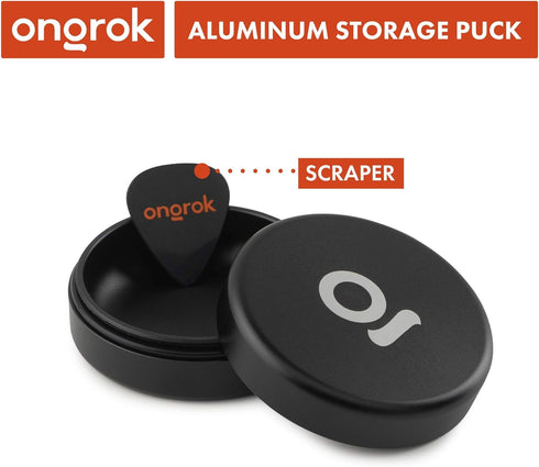 ONGROK Storage Puck, Black, Perfect Size Case to Store in Your Pocket, Airtight, Preserves Moisture Profile, Smell and Aroma...