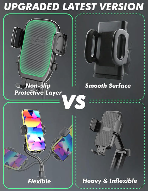 Cup Phone Holder for Car, Upgraded Car Phone Holder Phone Mount for Car with Expandable Base, Cell Phone Cradles Compatible with iPhone Samsung Al...